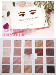 韩国爱丽小屋etude house20色眼影盘冷暖调限量亚光