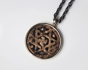 天铁托甲六芒星 包金设计精美的吊坠