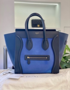 celine笑脸包蓝