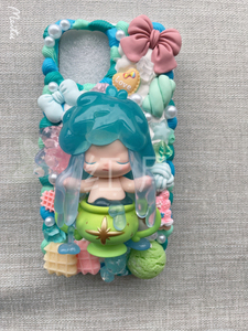 泡泡玛特dimoo星座盲盒水瓶座奶油胶手机壳