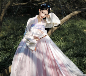 【云梦台】梨花渡原创汉服女 六米大摆仙气日常春夏齐胸对襟襦裙