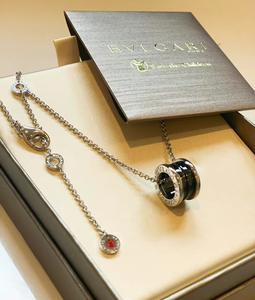bvlgari/宝格丽 慈善款 黑陶瓷情侣款项链正品项链首饰