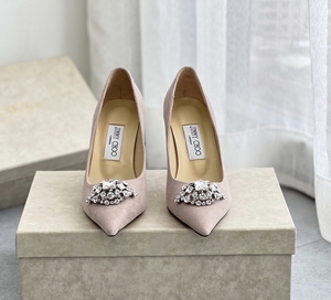 jimmychoo周仰杰水钻高跟鞋