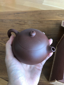 国家高级工艺美术师-陈旭凤手工清水泥紫砂壶
