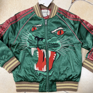 gucci男女童重工刺绣棒球服外套,超级精致!10y,穿一未