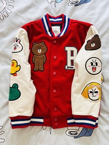 韩国购回line friends布朗熊儿童棒球服