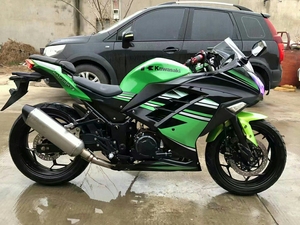 精品川崎小忍者双缸水冷350cc,原版原装 发动机安静有力
