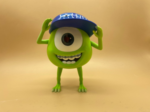 disney迪士尼 怪兽大学大眼仔麦克玩偶 手办收藏摆件 帽