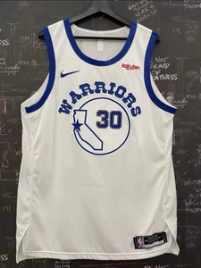 勇士库里30号白袜子au球员版球衣(定制款),原厂订单
