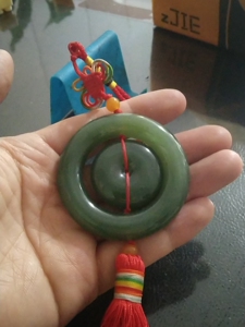 和田玉昆仑玉青玉玉车挂件纯手工