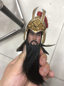 出猴厂关羽1.0头雕加303头盔.