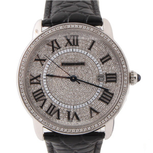 8新]卡地亚伦敦solo系列满天星后镶钻手表自动机械男表