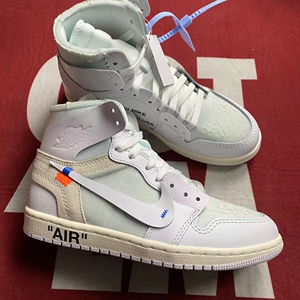 香港现货aj1 x ow offwhite联名芝加哥白红高帮