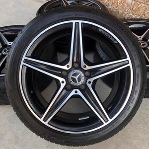 18寸奔驰c260l amg轮毂 黑色星星 原厂拆车件c18