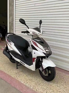 二手摩托车踏板车原装正品株洲建设雅马哈尚领125cc 白黑色