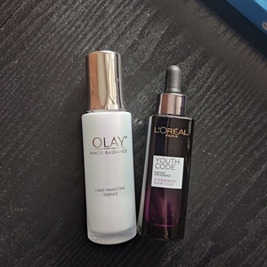 olay小白瓶,欧莱雅黑精华,自用正品,便宜出