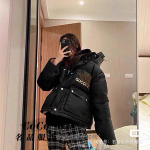 北面酷奇联名羽绒服gucci最后几件库存甩卖男女同款加厚连帽