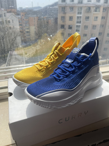 ua安德玛全新curry库里8代 自配鸳鸯黄蓝色 全新原盒4