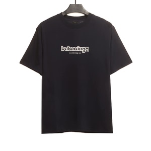 巴黎世家经典小标logo短袖 深蓝_阿里巴巴找货神器