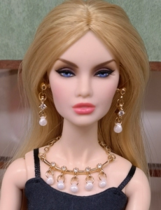 fr 芭比 小布 桃子 6分娃首饰 项链耳环 5套包邮