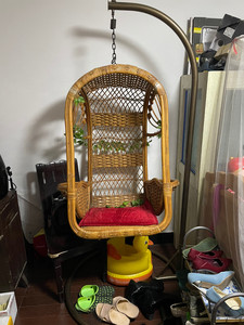竹藤吊椅椅子吊篮椅悬空座椅秋千椅