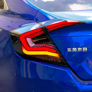 十代思域改装尾灯扫描led