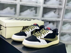 奥莱扫货耐克乔丹1 nike aj1低帮反转熊猫橄榄绿倒勾_阿里巴巴找货