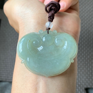 天然翡翠福利新品大如意头#81276号,冰种天然翡翠晴水如