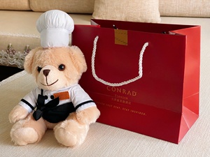 conrad康莱德酒店 限量版康康熊 厨师帽小熊