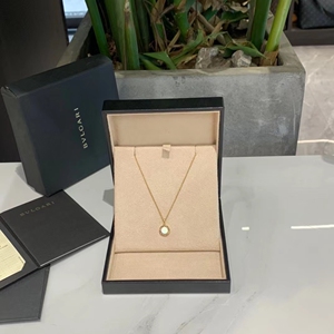 99新正品宝格丽经典白贝母圆饼项链 证书盒子齐全 双面玫瑰金