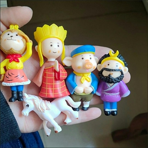 西游记师徒四人微景观摆件孙悟空唐僧猪八戒沙僧公仔摆件手办礼物