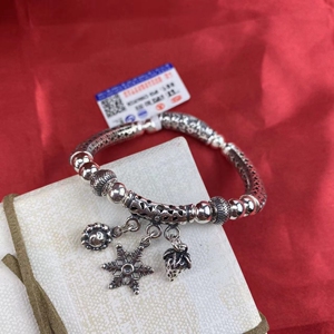 七牌银楼足银9999做旧手链,全新