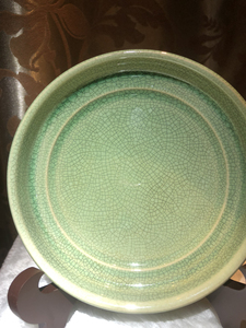 老瓷器福建漳州窑哥釉可做茶盘#茶拖#茶承     赏盘#茶盏