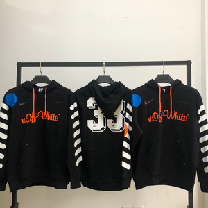 正确版nike耐克ow联名off white连帽卫衣潘玮柏