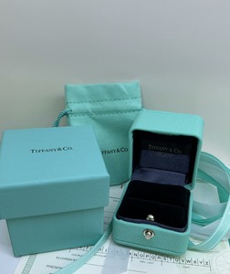 Tiffany/蒂芙尼新款蓝色戒指盒+T家钻戒盒+全套首饰包