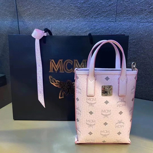 mcm粉色 mini菜篮子 薯条包