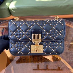 98新78 大全套  dior迪奥铆钉 黑色 woc链条包单肩