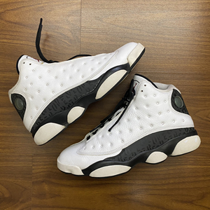 aj13小熊猫爱与尊重44码原盒配件 磨损小 鞋垫印花都在