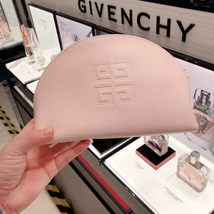 国内专柜赠品 纪梵希粉色大容量化妆包收纳包手拿包