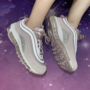 nike 耐克 air max 97 樱花粉满天星 气垫跑鞋
