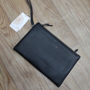 宾度真皮信封包手包手抓包男士手拿包手机包,宾度正品,黑色,头