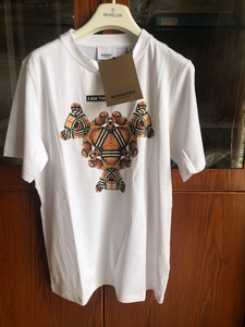 burberry童装 三只熊印花纯棉圆领短袖t恤 大童14y