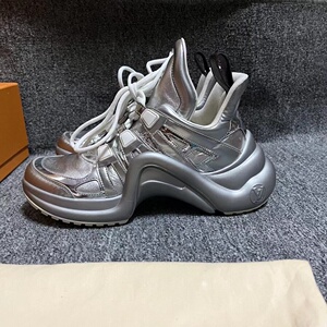 lv路易威登 电镀银老爹鞋37.5码成色超级新配件齐全