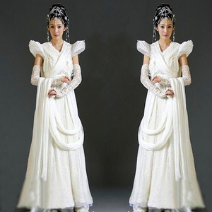 仙剑奇侠传同款古装杨幂夕瑶雪见服装飘逸仙女长裙写真cos演出