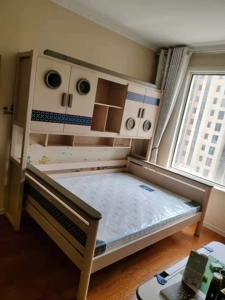 优帅一米阳光品牌儿童床实木衣柜书桌子配套家具