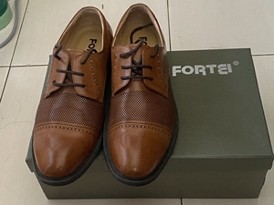 fortei(富廷)男士牛皮真皮皮鞋,只穿过一次,闲置转需.