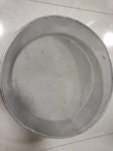 筛子,家用,圆形铁丝网眼筛子,可筛猫砂,沙土,花土,沙石子