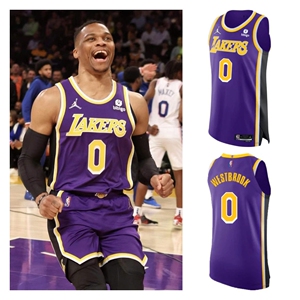 威少湖人au球员版球衣 宣告版