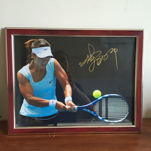 李娜亲笔签名海报a3尺寸.