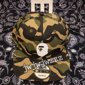 潮牌平檐帽子迷彩猿人头aape男士韩版ins嘻哈帽可调节小众